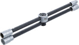 WHEEL WRENCH, FOLDABLE | FOR CARS | SQUARE | 17 X 19 X 21 X 12.5 MM (1/2") (1456)
