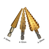 STEP DRILL BITS FOR HOLE ENLARGEMENT | HSS4241 | 3-20 MM | 3 PCS. (SK1616)