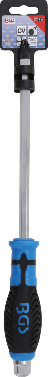 SCREWDRIVER, BLADE WITH HEXAGON PROFILE | CROSS SLOT PH4 | BLADE LENGTH 200 MM (7915)