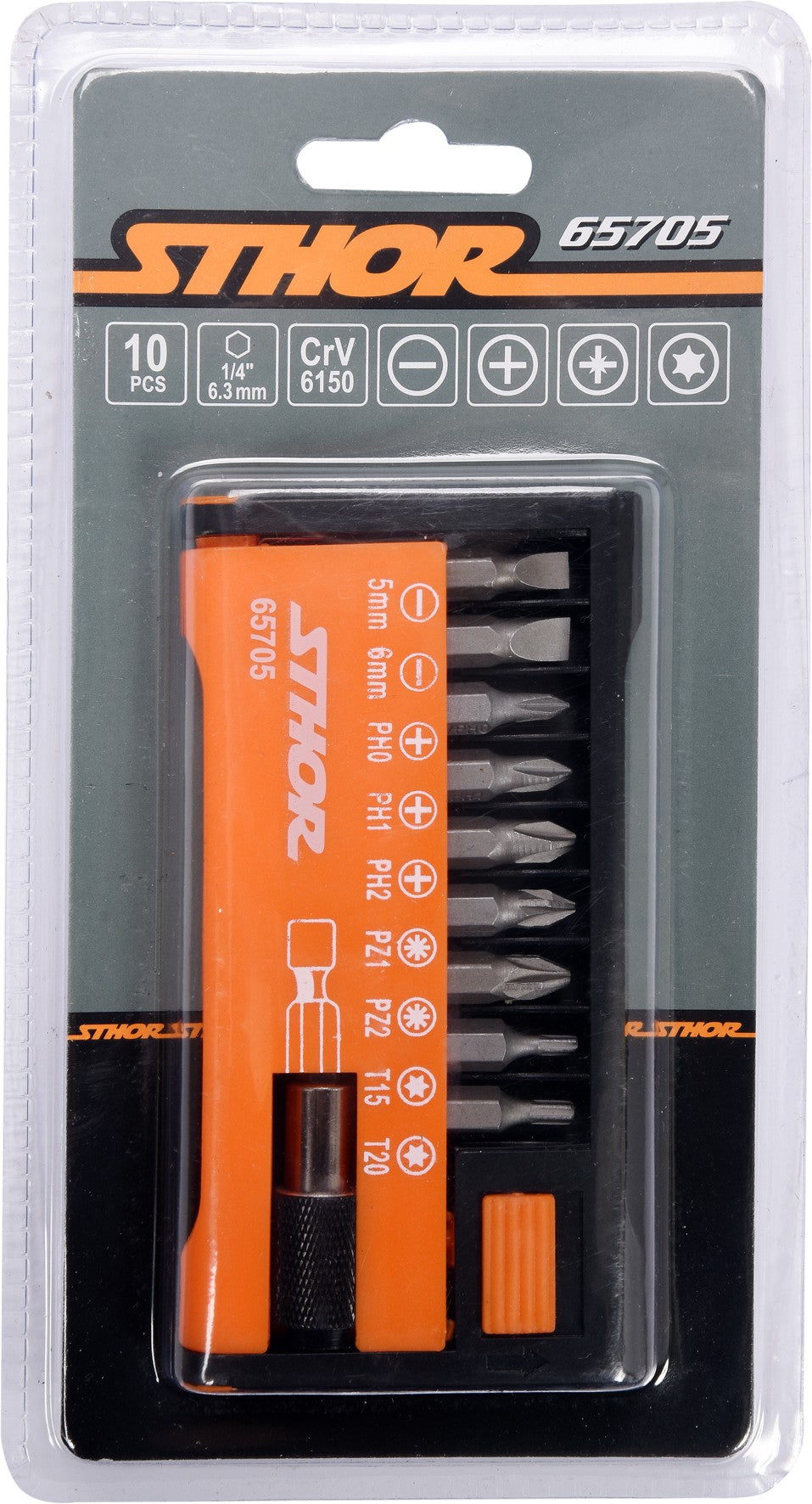 10PCS SCREWDRIVER BIT SET (65705)