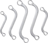 DOUBLE RING SPANNER SET | S-TYPE | 10 X 11 - 18 X 19 MM | 5 PCS. (1216)