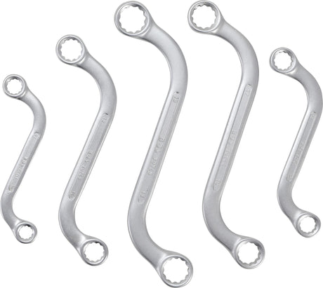 DOUBLE RING SPANNER SET | S-TYPE | 10 X 11 - 18 X 19 MM | 5 PCS. (1216)