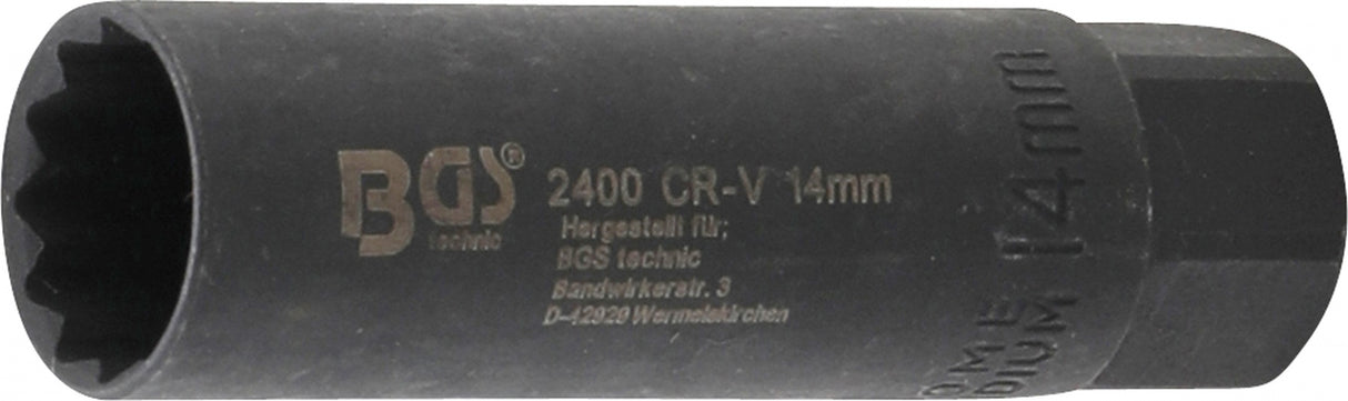 SPARK PLUG SOCKET, HEXAGON | 10 MM (3/8") DRIVE | 14 MM (2400)