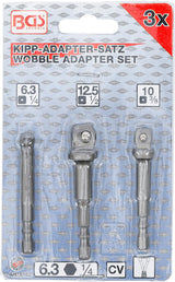 ELECTRIC DRILL WOBBLE ADAPTOR SET | 6.3 MM (1/4") DRIVE | 3 PCS. (9162)