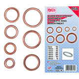 O-RING ASSORTMENT | COPPER | Ø 6 - 20 MM | 95 PCS. (9313)