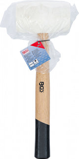 RUBBER MALLET | HICKORY HANDLE | WHITE HEAD | Ø 64 MM | 750 G (70140)