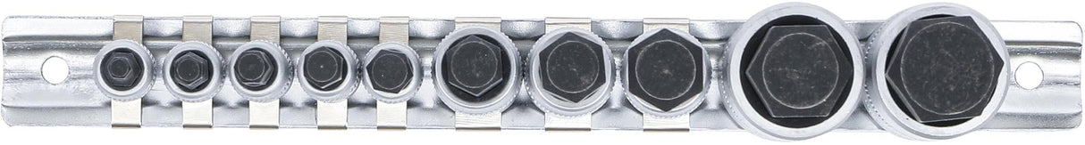 BIT SOCKET SET | EXTRA SHORT | INTERNAL HEXAGON 4 - 19 MM | 10 PCS. (5099)