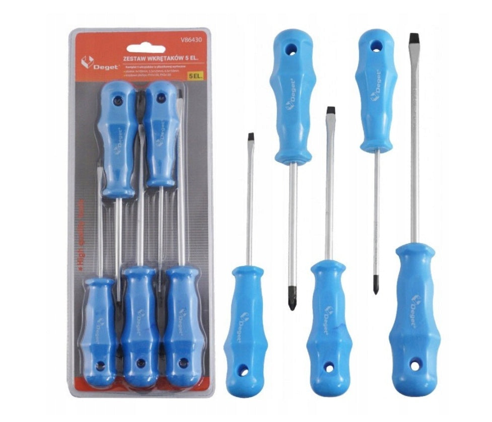 SCREWDRIVER SET | SLOTTED / PHILLIPS | 5 PCS. (SK5015)