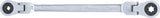 DOUBLE RATCHET RING SPANNER | ADJUSTABLE | WITH E-TYPE RING HEADS | E6 X E8 (71028-6X8)
