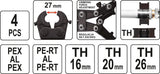 HAND PRESS TOOL FOR PEX PIPES TH16-26 (YT-21750)