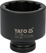 BI-HEXAGONAL IMPACT SOCKET 1" 65MM (YT-11990)