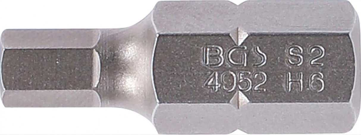 BIT | LENGTH 30 MM | 10 MM (3/8") DRIVE | INTERNAL HEXAGON 6 MM (4952)