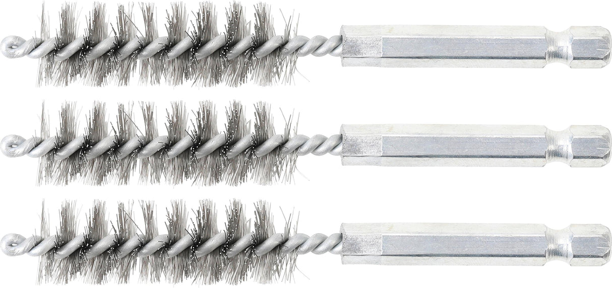 STEEL BRUSH | 14 MM | 6.3 MM (1/4") DRIVE | 3 PCS. (3078-14-S)