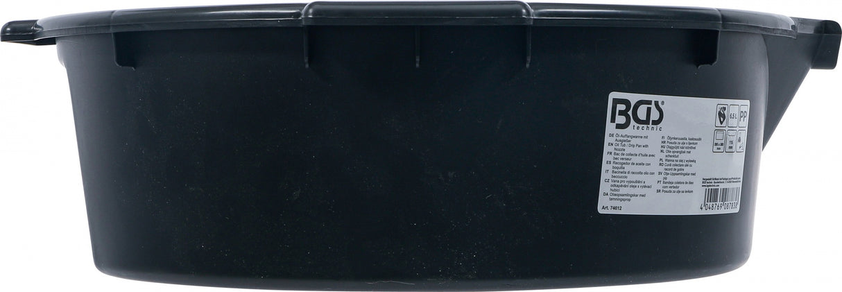 OIL DRAIN PAN WITH SPOUT | 6.5L (74612)