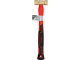 BRASS HAMMER WITH FIBERGLASS HANDLE 300G (YT-45291)