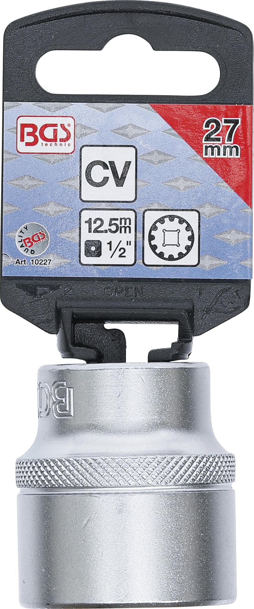SOCKET, GEAR LOCK | 12.5 MM (1/2") DRIVE | 27 MM (10227)