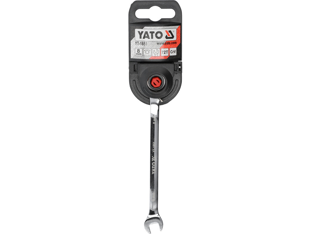 RATCHET COMBINATION WRENCH 8MM (YT-1651)