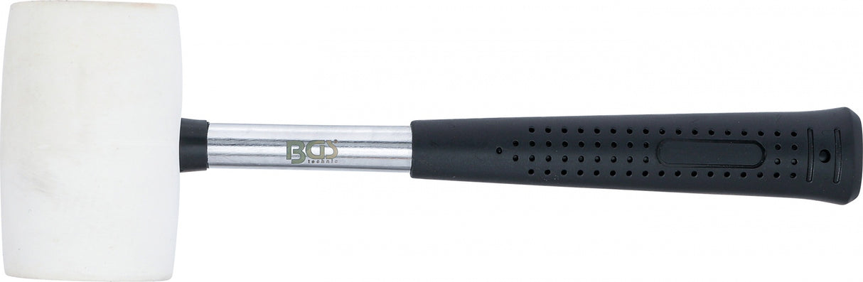 RUBBER HAMMER | METAL HANDLE | WHITE HEAD | Ø 48 MM | 250 G (70139)