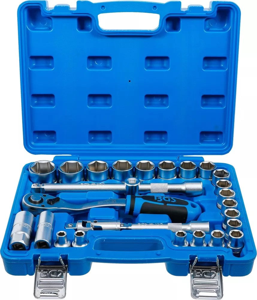 SOCKET SET | 12.5 MM (1/2") | INCH SIZES | 27 PCS. (2216)