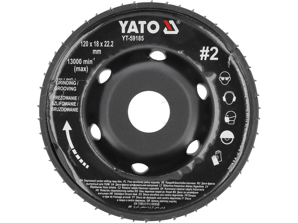 MILLING RASP WHEEL FOR ANGLE GRINDERS (YT-59185)