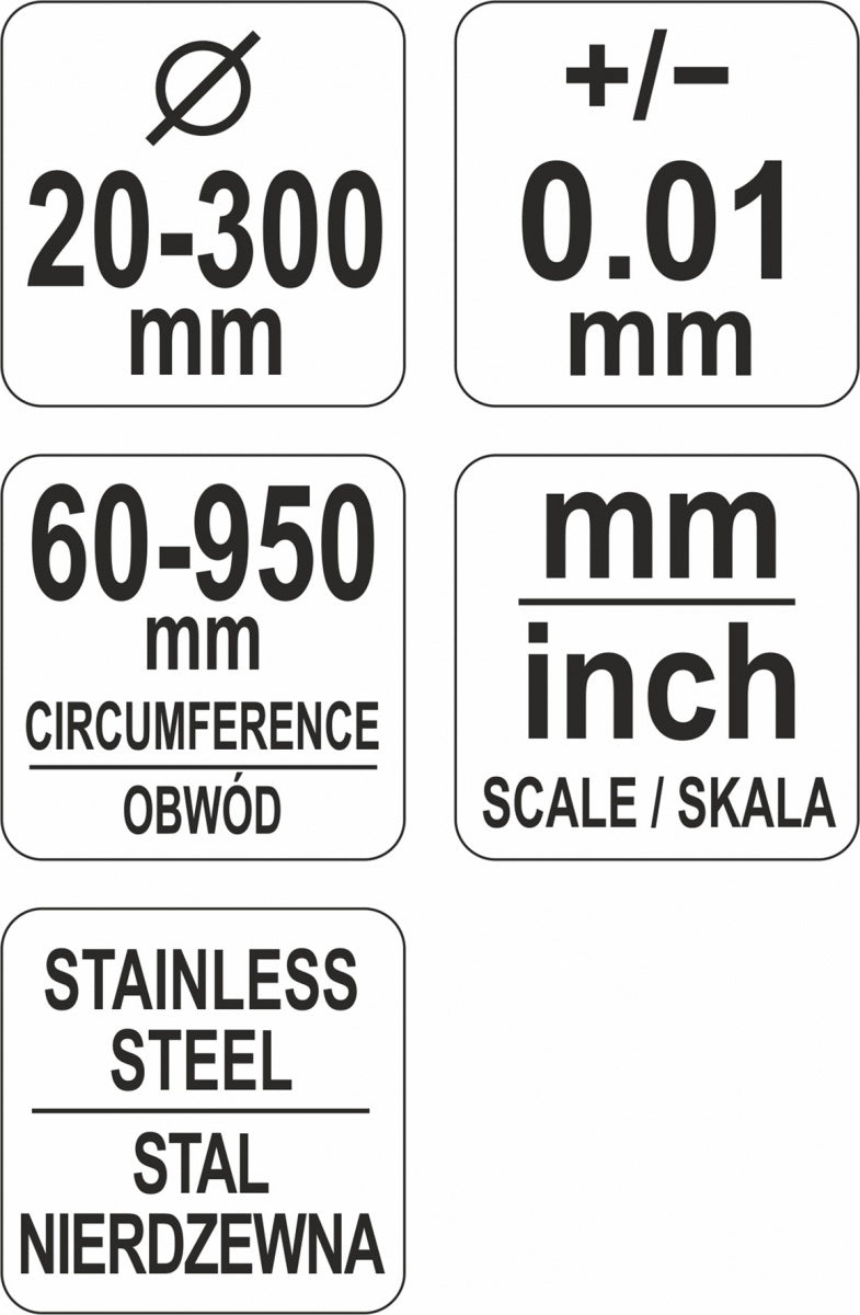 TAPE PRECISION MEASURING TOOL FOR DIAMET (YT-71700)