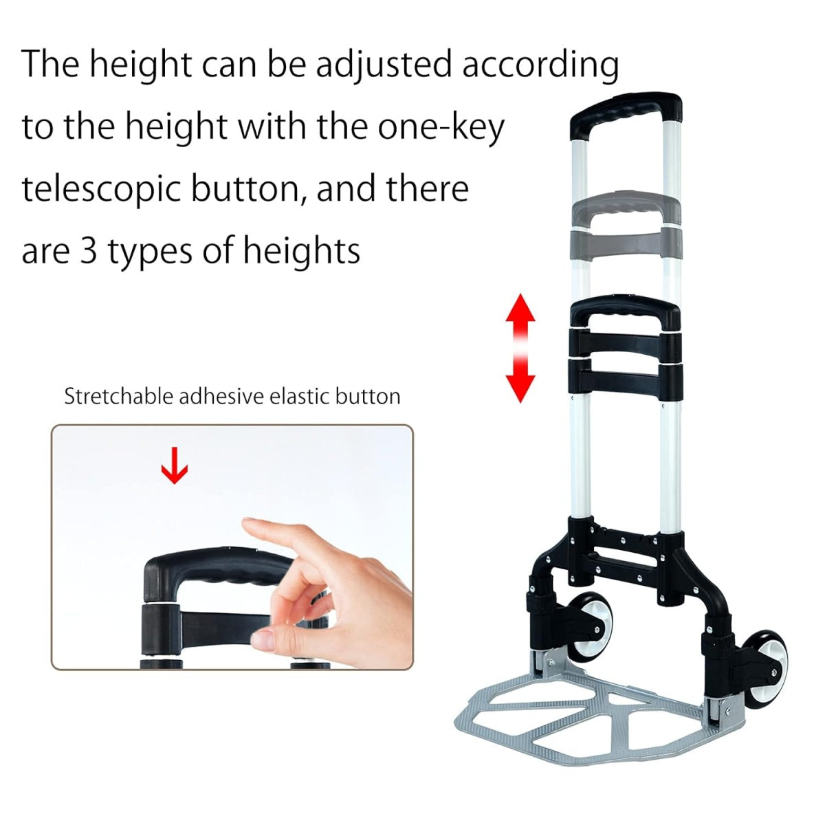 TRANSPORT TROLLEY ALUMINUM / FOLDABLE | 70 KG (RA-60A)