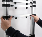 ALU TELESCOPIC LADDER 3,8M 13STEPS (17702)