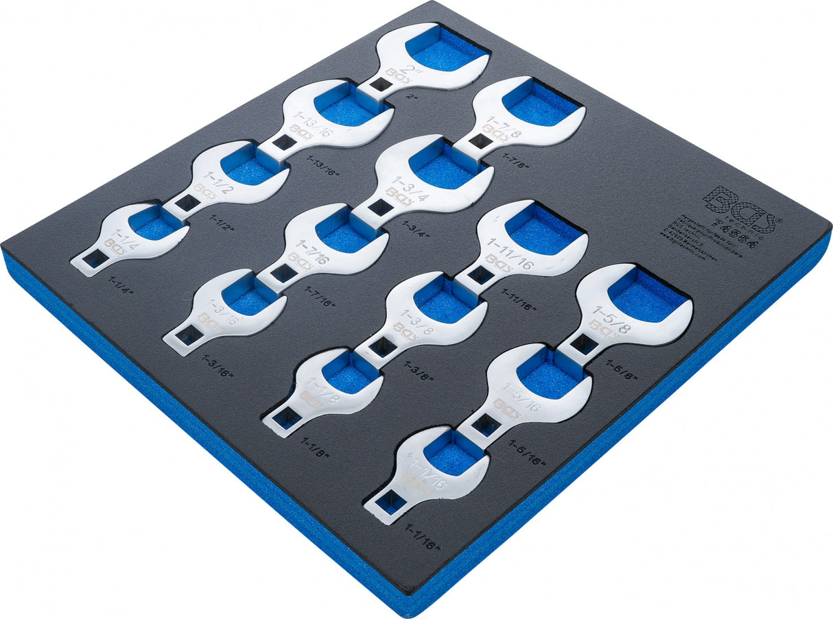 TOOL TRAY 2/3: CROWFOOT SPANNER SET | 12.5 MM (1/2") DRIVE | INCH SIZES | 14 PCS. (74564)