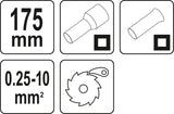 CRIMPING PLIERS CABLE-END SLEEVE (YT-23051)