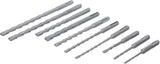 HAMMER DRILL SET | SDS SHAFT | CARBIDE TIPPED | 4 - 12 MM | 56 PCS. (7894)