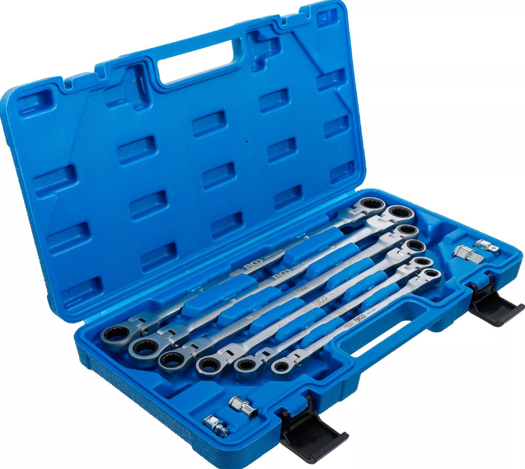 DOUBLE SWIVEL HEAD RATCHET WRENCH SET | 8 - 19 MM | 10 PCS. (1541)