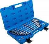DOUBLE SWIVEL HEAD RATCHET WRENCH SET | 8 - 19 MM | 10 PCS. (1541)