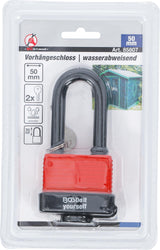 PADLOCK | HIGH SHACKLE | 50 MM | WATER RESISTANT (85807)