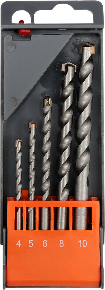 MASONRY DRILL BIT SET 4, 5, 6, 8, 10MM (23331)