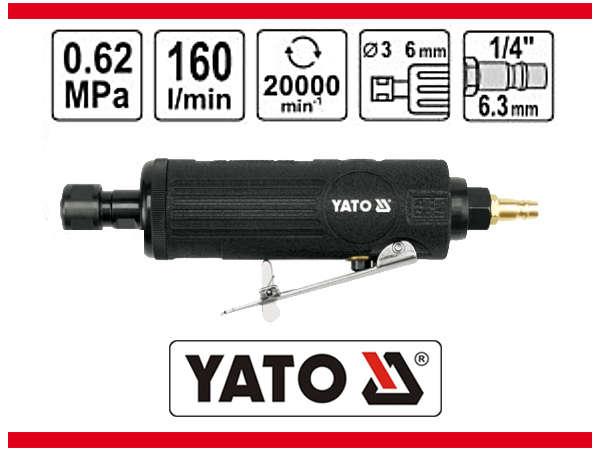 PNEUMATIC MINI DIE GRINDER /REAR EXHAUST (YT-0965)