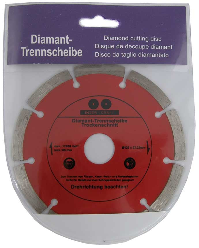 DIAMOND CUTTING DISC 125 MM X1.2X1.8X7.0 (CR0125)