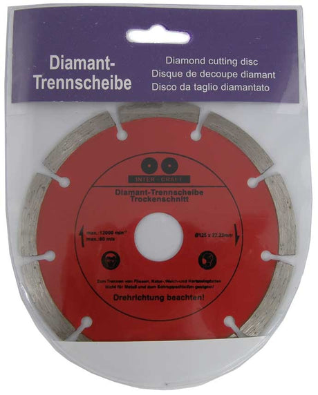 DIAMOND CUTTING DISC 125 MM X1.2X1.8X7.0 (CR0125)