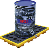 OIL DRIP PAN | WITH OPEN MESH FLOORING | FOR 2 X 200-L DRUMS (70047)