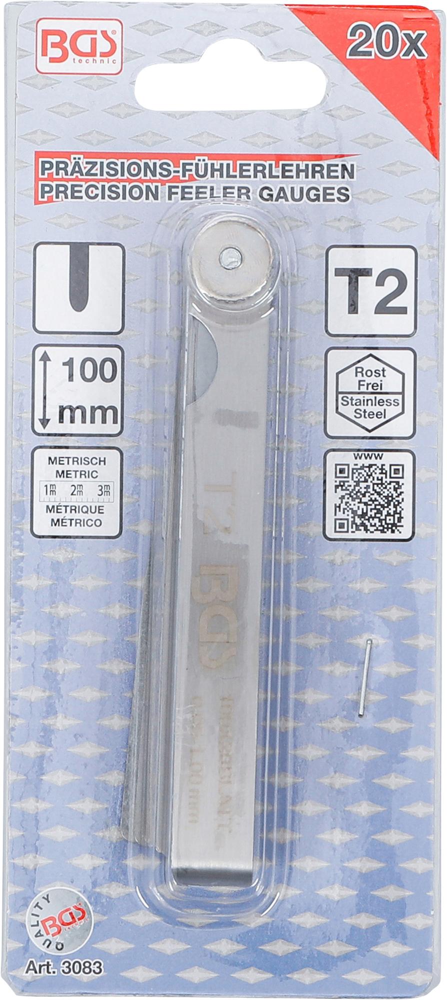 PRECISION FEELER GAUGES | 20 BLADES (3083)