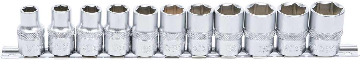 SOCKET SET, HEXAGON | 12.5 MM (1/2") DRIVE | 10 - 21 MM | 11 PCS. (9106)