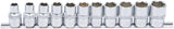 SOCKET SET, HEXAGON | 12.5 MM (1/2") DRIVE | 10 - 21 MM | 11 PCS. (9106)