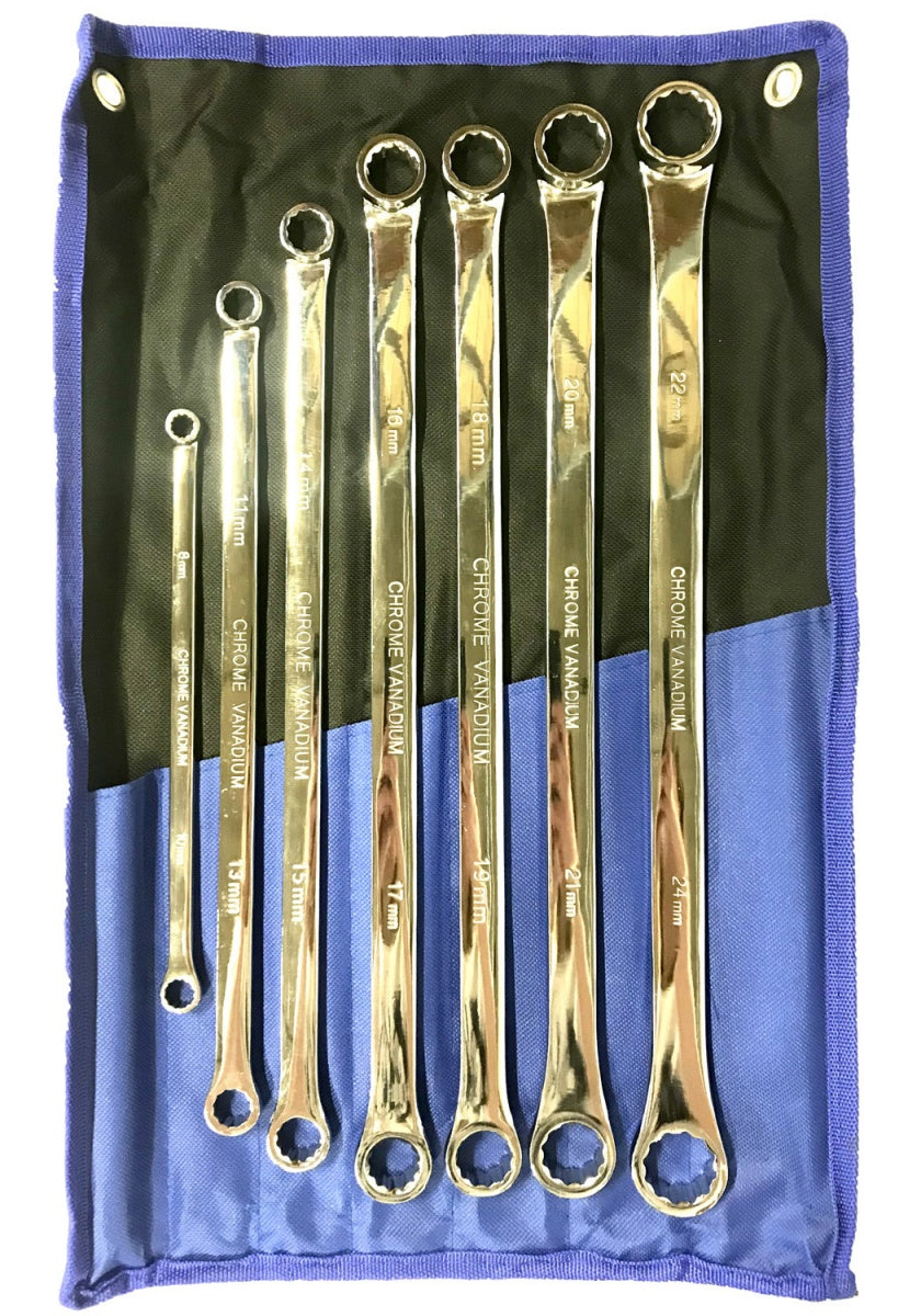 DOUBLE RING WRENCH SET | LONG TYPE | 8 - 24 MM | 7 PCS. (SK5007)