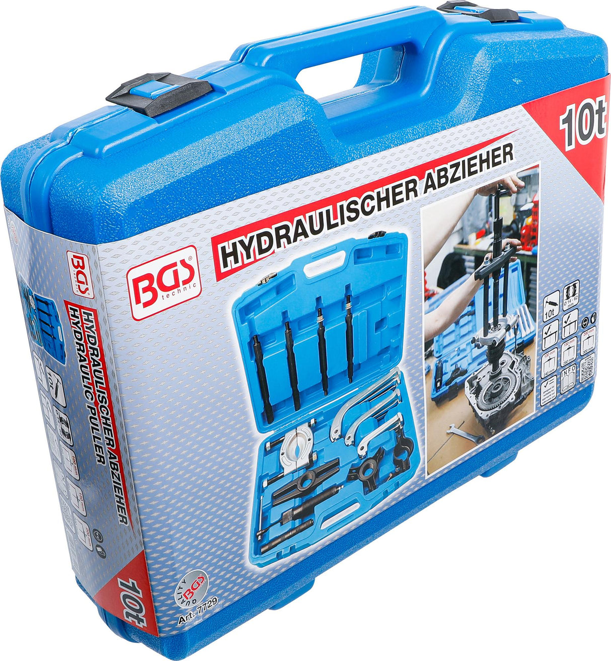 HYDRAULIC PULLER SET | 10 T | 25 PCS. (7729)