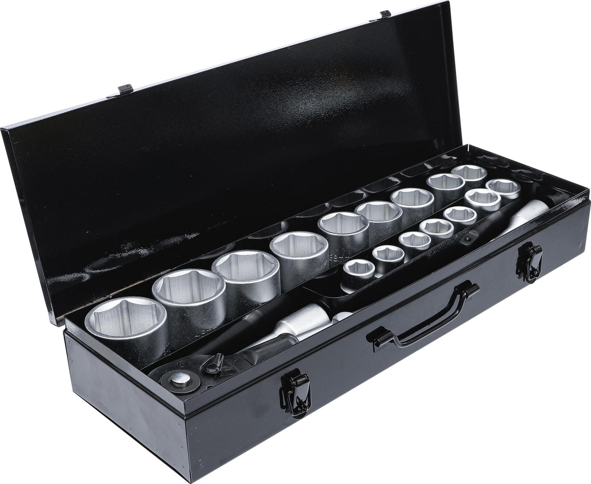 SOCKET SET | 20 MM (3/4") DRIVE | 19-50 MM | 20 PCS. (15113)