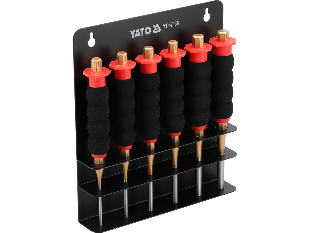 PIN PUNCH SET | 6 PCS | 3 - 8 MM (YT-47138)