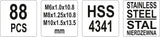 THREAD REPAIR SET M6-M10 88PCS (YT-1769)