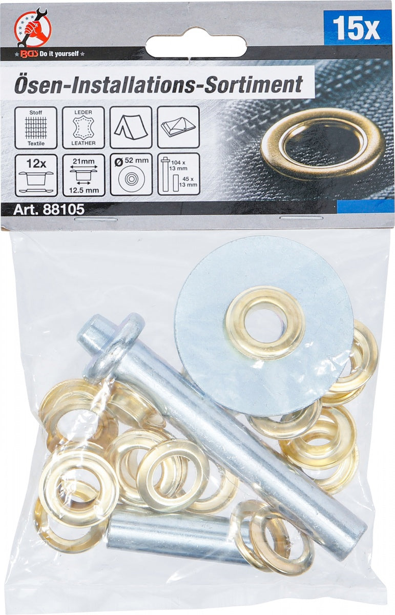 GROMMET INSTALLATION ASSORTMENT | 15 PCS. (88105)