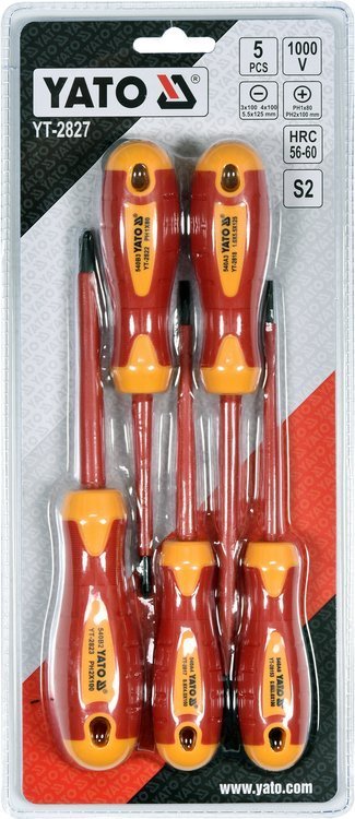 INSULATED SCREWDRIVER SET 5PCS (YT-2827)