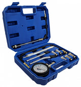 COMPRESSION TESTER PETROL | WITH EXTENDED ADAPTERS | 0-20 BAR (H06009)