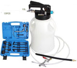 PNEUMATIC OIL FILLING AND EXTRACTION DEVICE WITH ATF ADAPTERS | 8 L | 15 PCS. (FD8L)